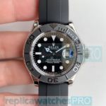 Replica Rolex Yachtmaster Black Dial Rubber Band Watch 40mm_th.jpg